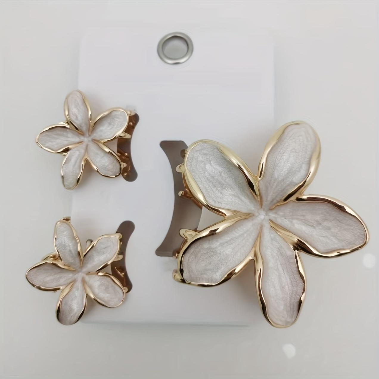 Golden Petal Clip (Set of 3)